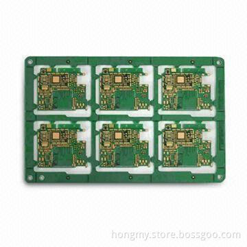 PCB with Green Solder Mask, Made of FR4 Material